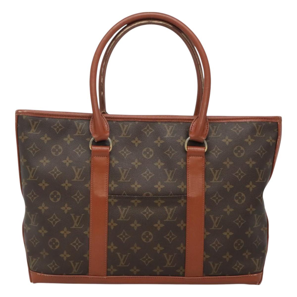 LOUIS VUITTON Monogram Sac Weekend PM Hand Bag M42425 LV Auth th6076