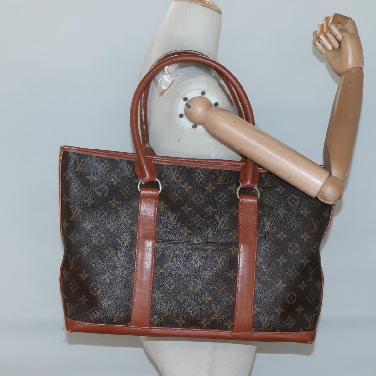 LOUIS VUITTON Monogram Sac Weekend PM Hand Bag M42425 LV Auth th6076