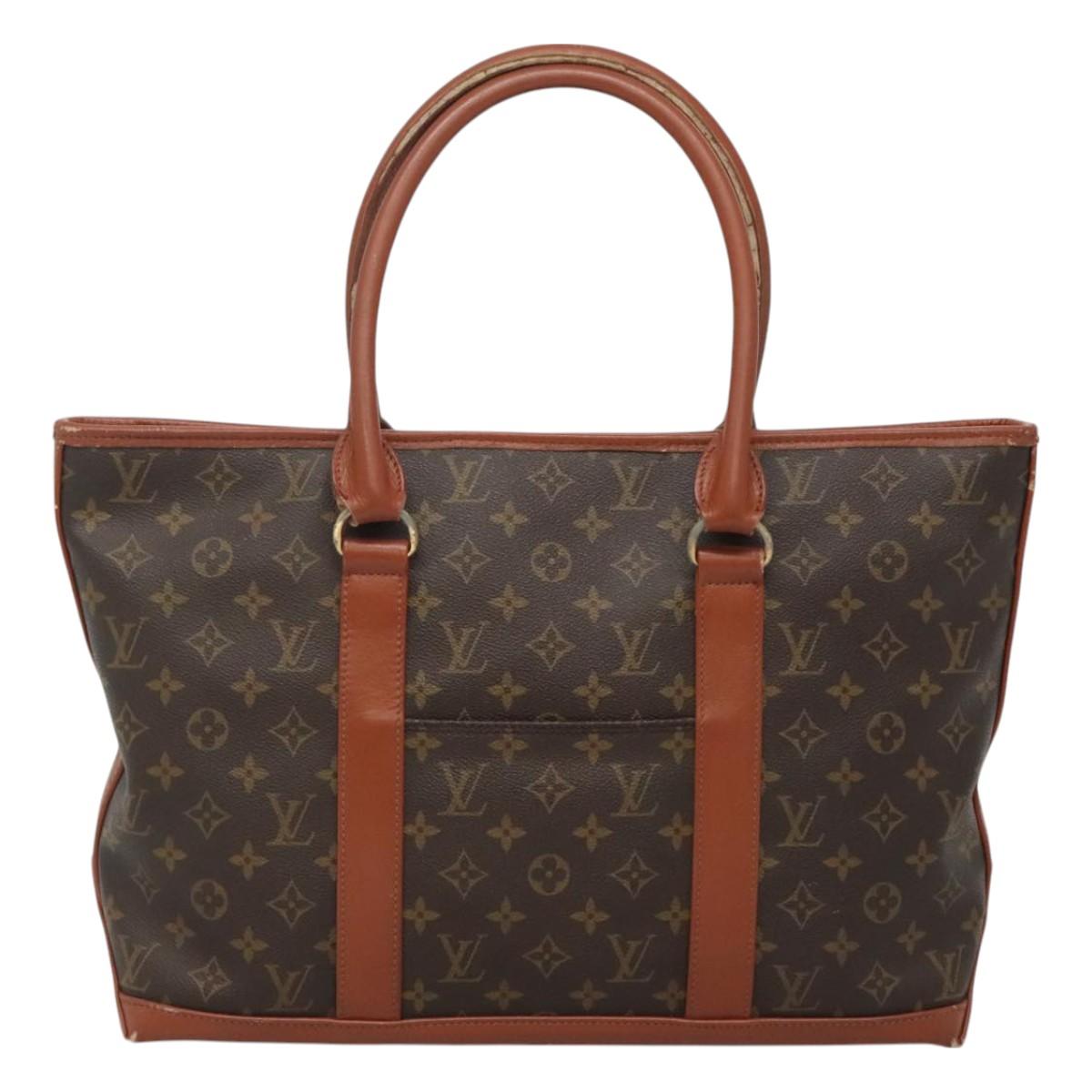 LOUIS VUITTON Monogram Sac Weekend PM Hand Bag M42425 LV Auth th6076