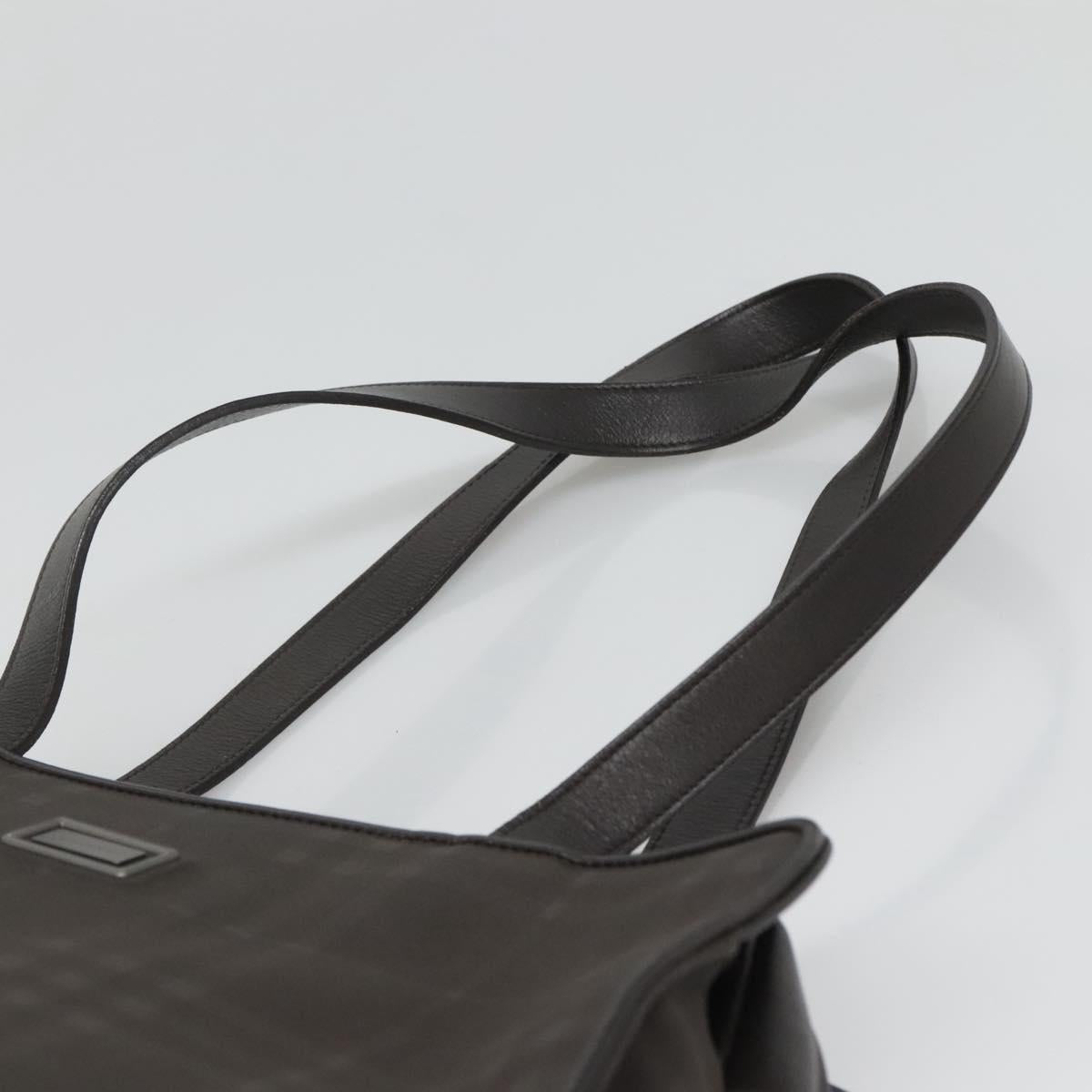BURBERRY Nova Check Tote Bag PVC Black Auth th6087