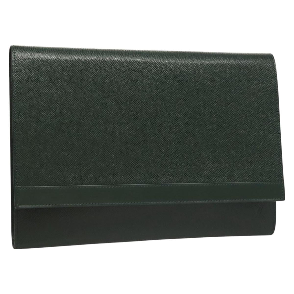 LOUIS VUITTON Taiga Leather Volga Briefcase Epicea M30204 LV Auth th6095