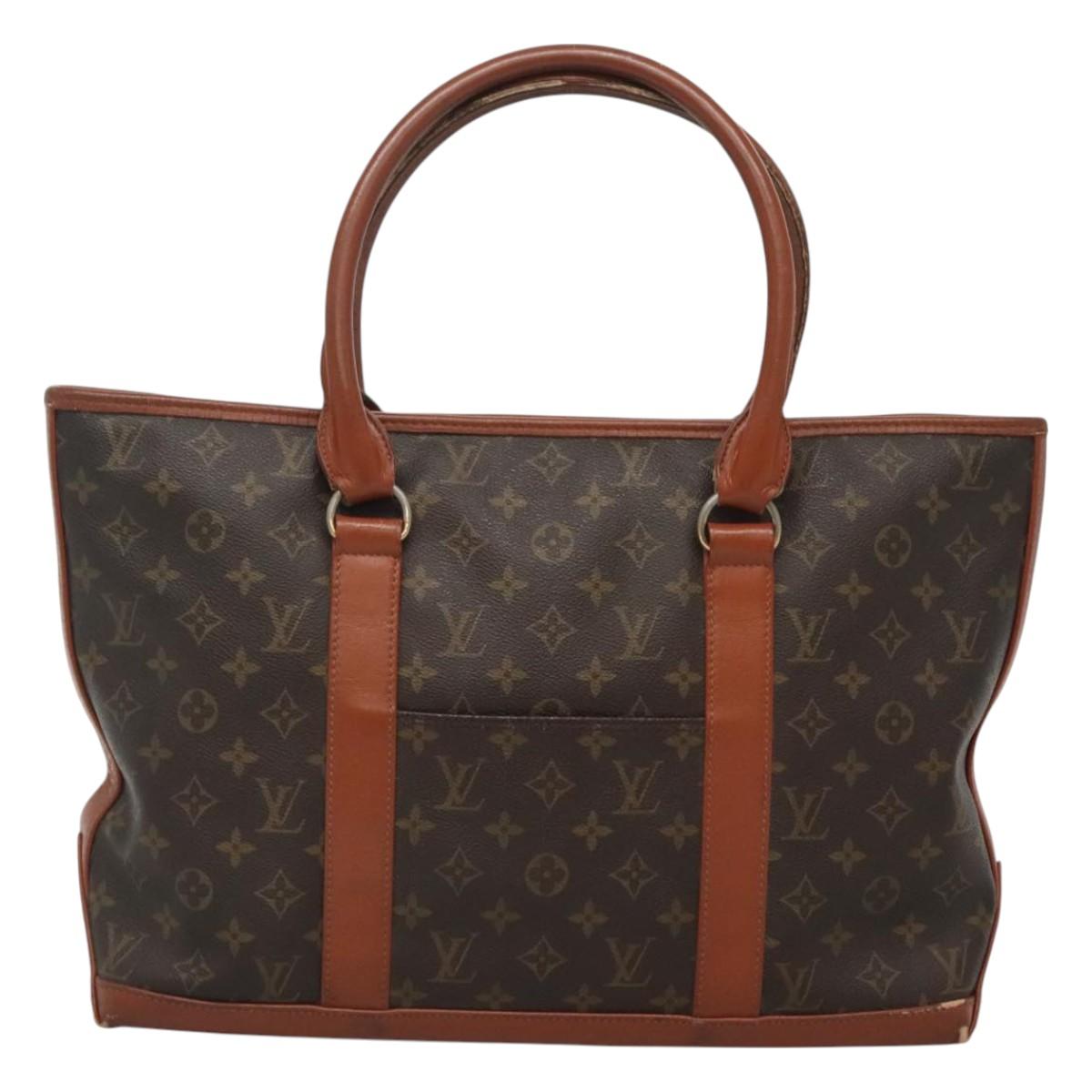 LOUIS VUITTON Monogram Sac Weekend PM Hand Bag M42425 LV Auth th6126