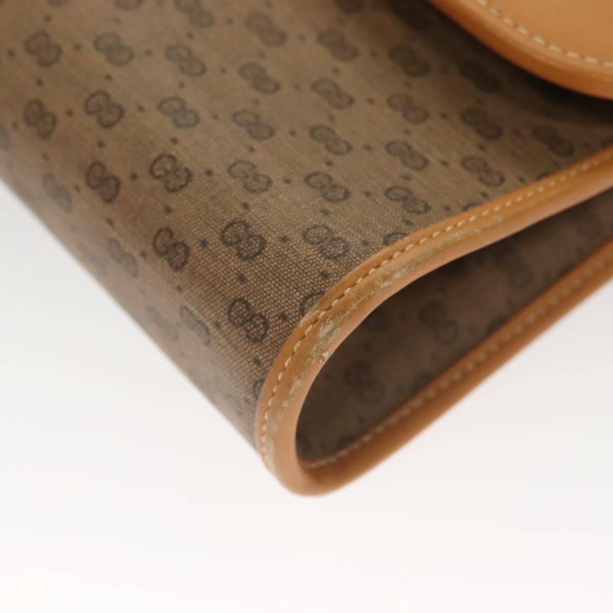 GUCCI Micro GG Supreme Shoulder Bag PVC Beige Gold 004 112 0264 Auth th6145