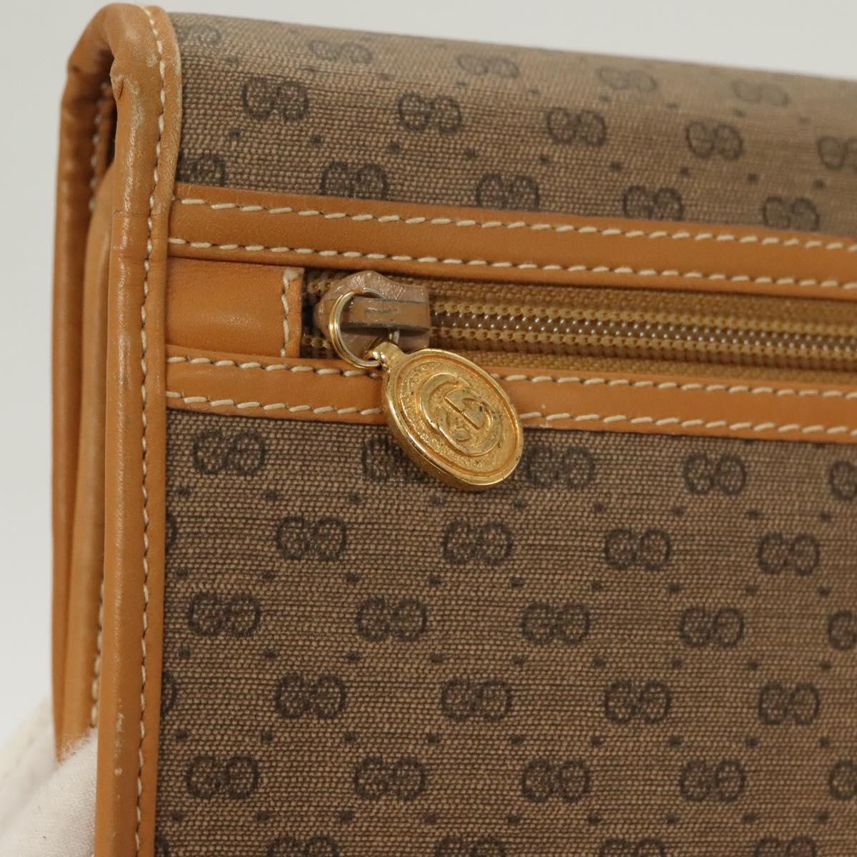 GUCCI Micro GG Supreme Shoulder Bag PVC Beige Gold 004 112 0264 Auth th6145