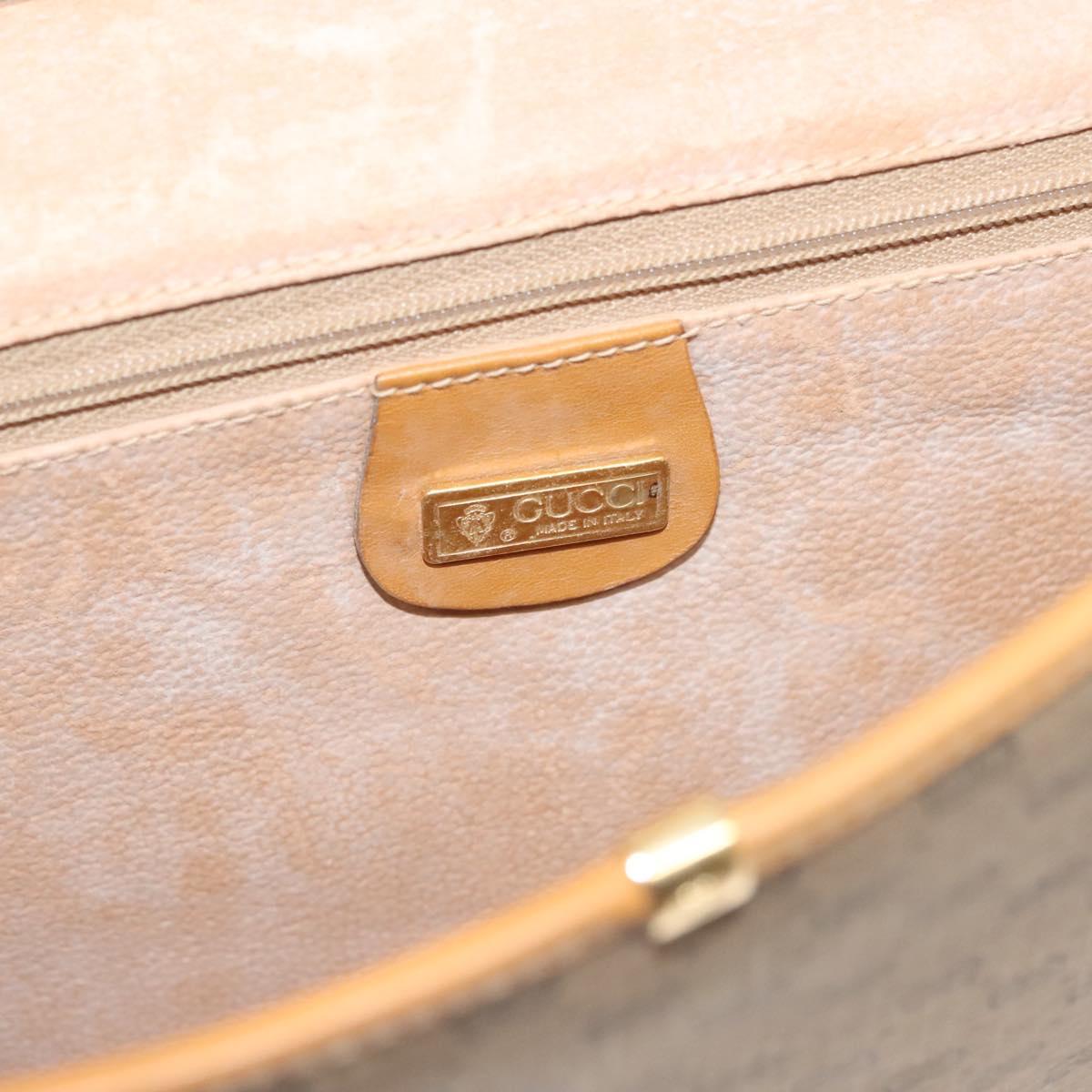 GUCCI Micro GG Supreme Shoulder Bag PVC Beige Gold 004 112 0264 Auth th6145