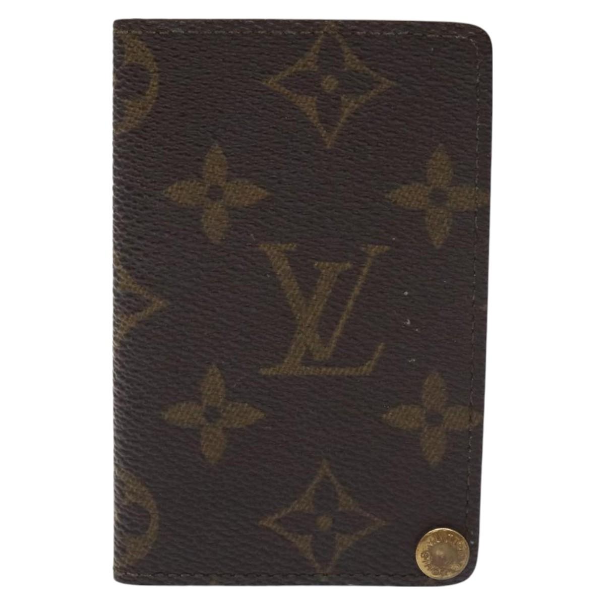 LOUIS VUITTON Monogram Porto Cartes Credit Pression Card Case M60937 Auth th6156