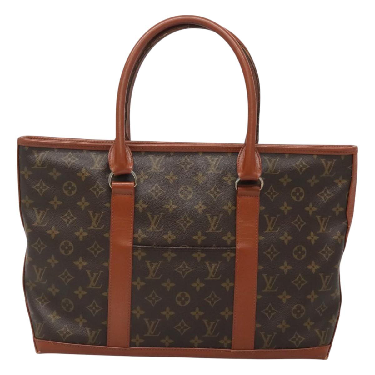 LOUIS VUITTON Monogram Sac Weekend PM Hand Bag M42425 LV Auth th6157