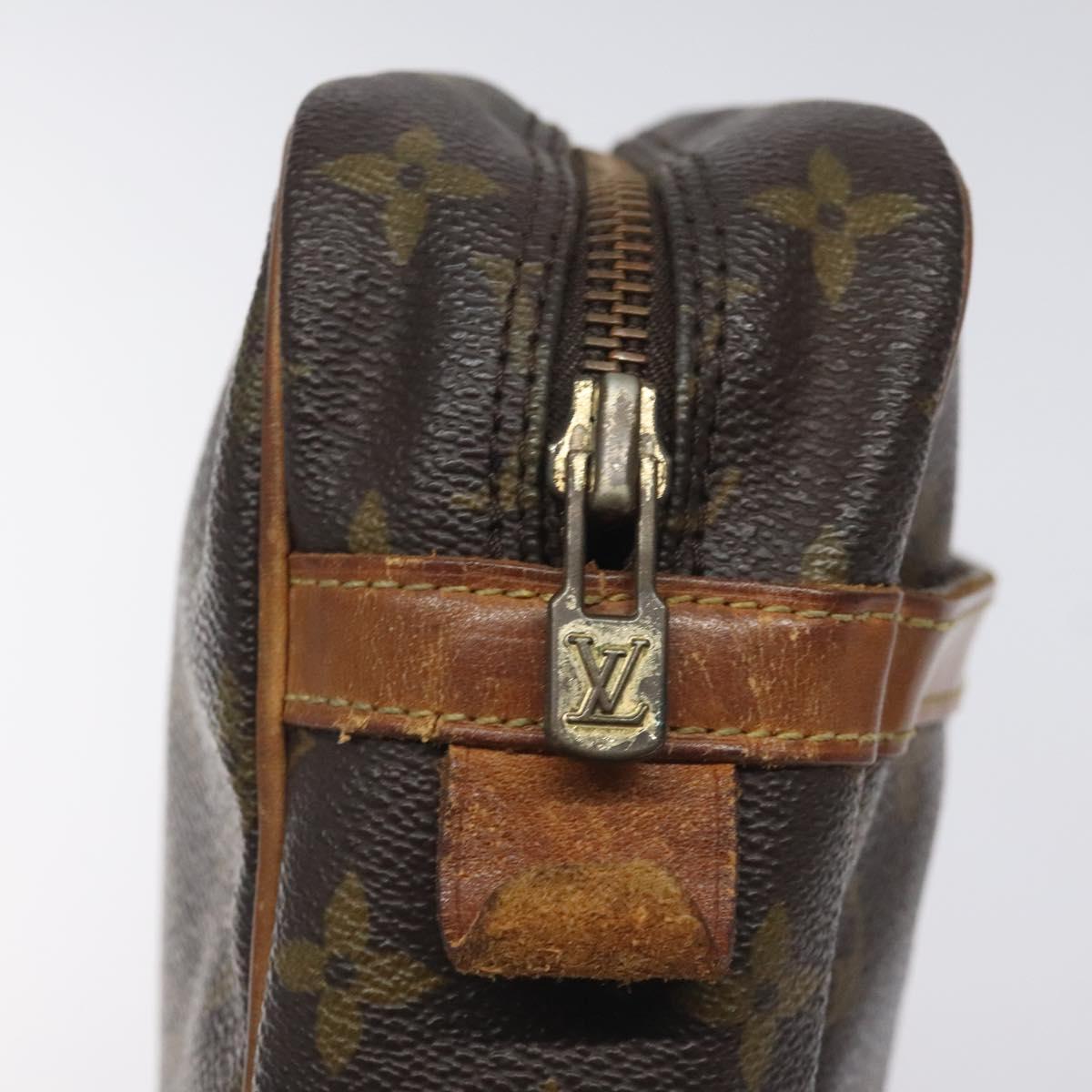LOUIS VUITTON Monogram Compiegne 28 Clutch Bag M51845 LV Auth th6166