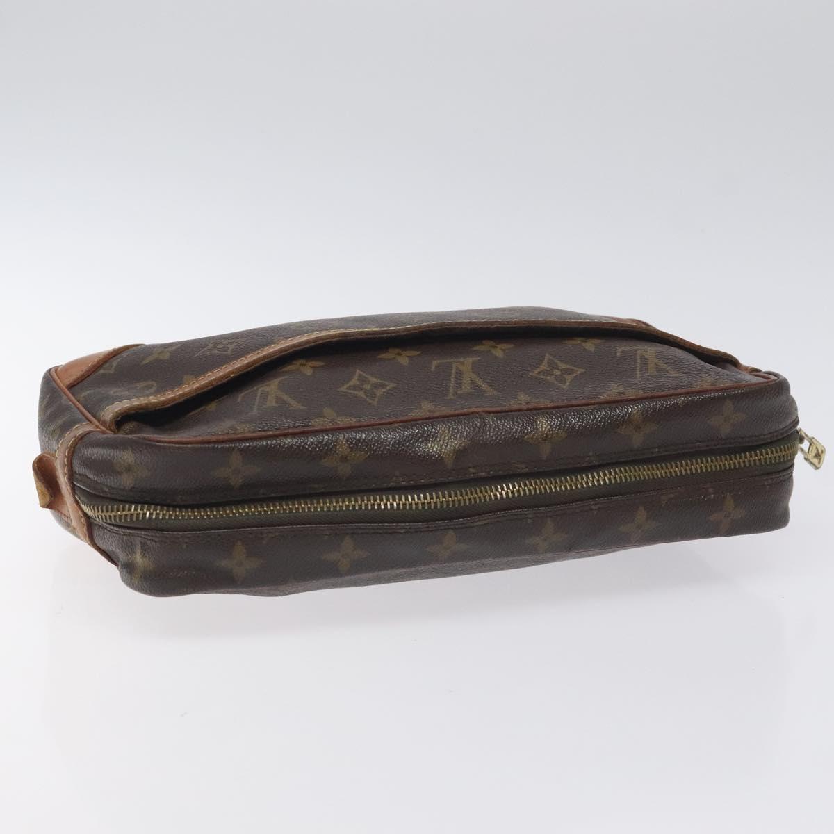 LOUIS VUITTON Monogram Compiegne 28 Clutch Bag M51845 LV Auth th6171