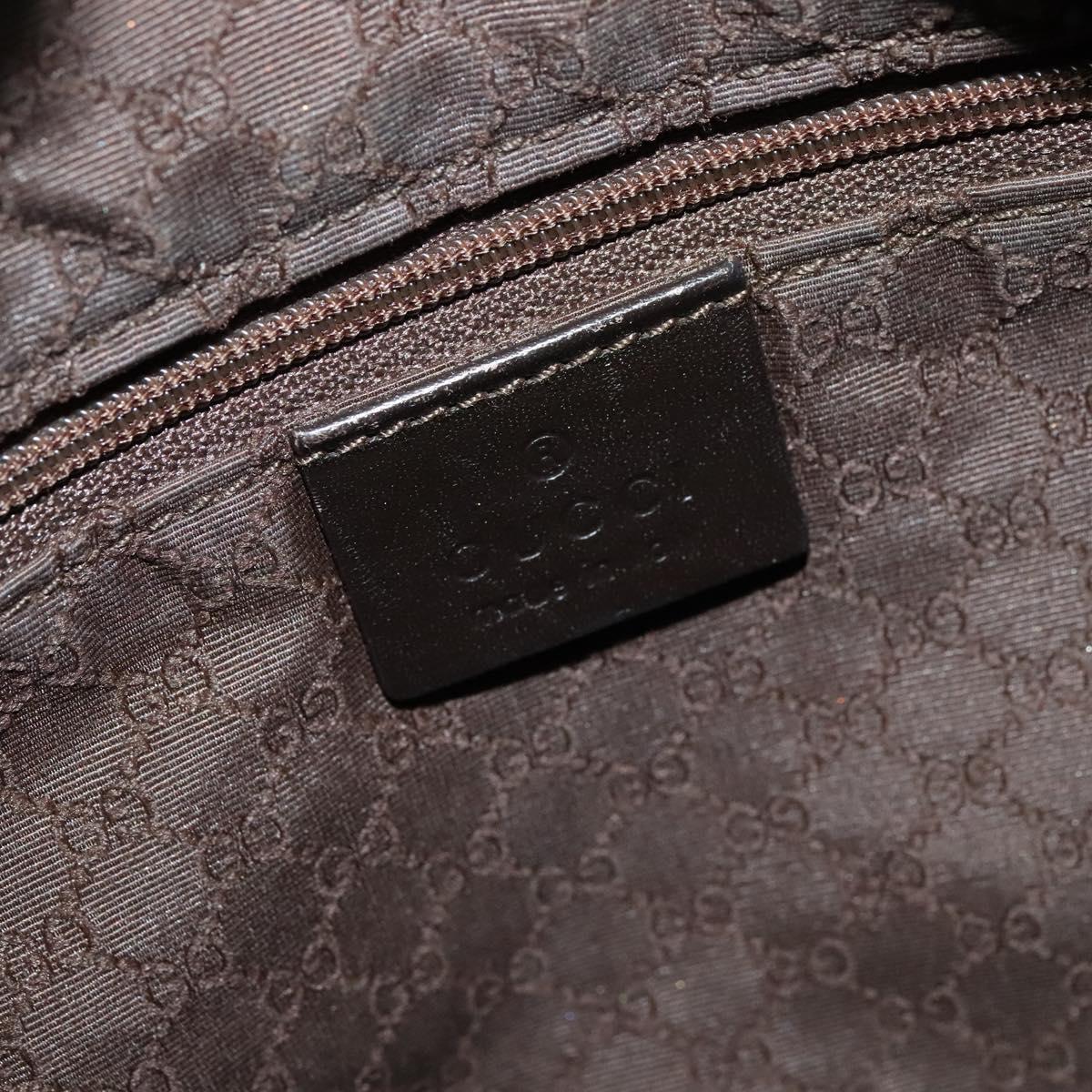 GUCCI Bamboo Web Sherry Line Bag Canvas 2way Beige Gold Red 001 4095 Auth th6182