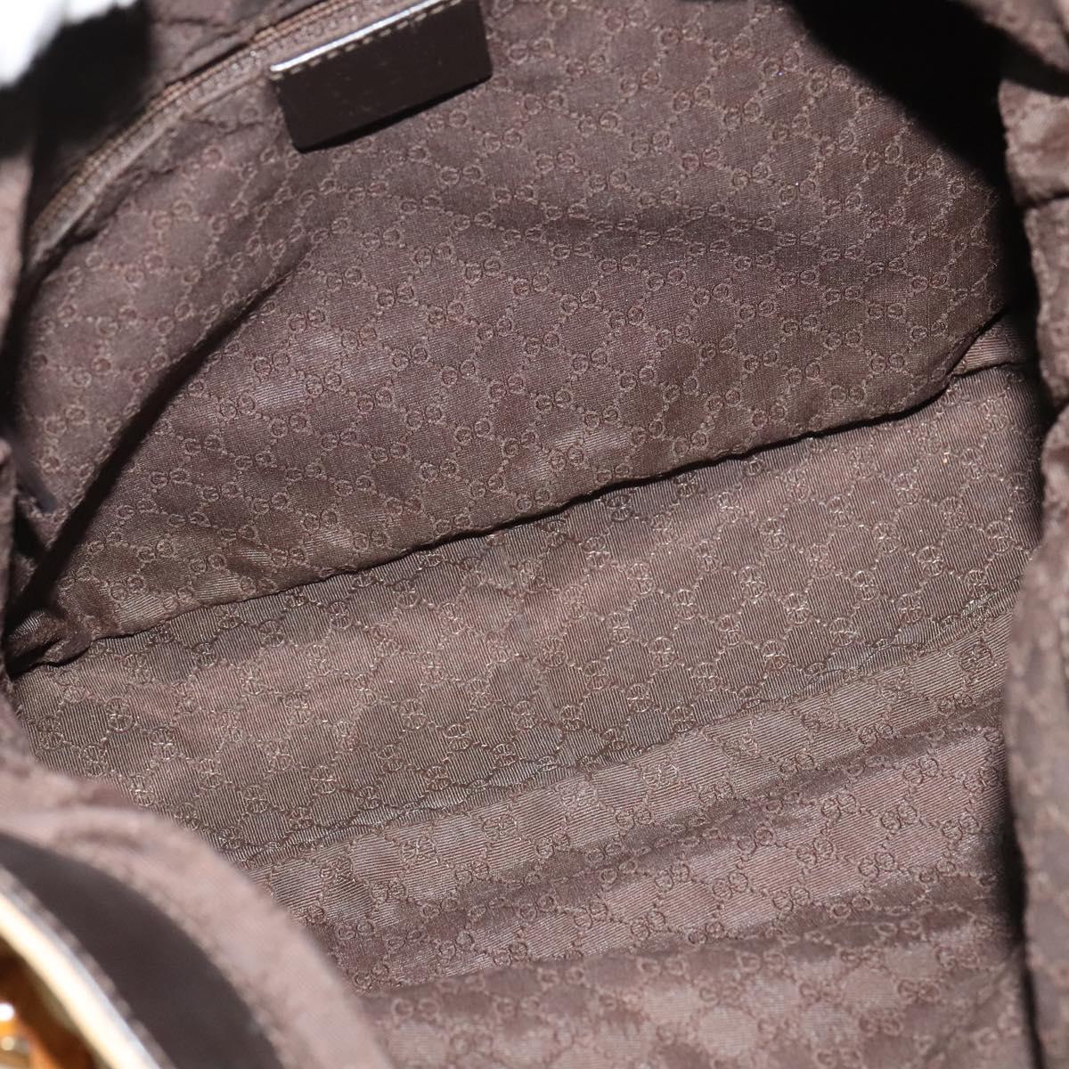 GUCCI Bamboo Web Sherry Line Bag Canvas 2way Beige Gold Red 001 4095 Auth th6182