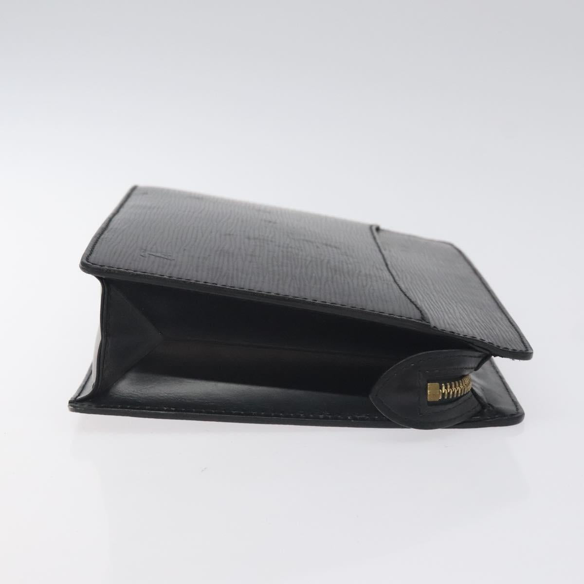 LOUIS VUITTON Epi Pochette Homme Clutch Bag Black Noir M52522 LV Auth th6189