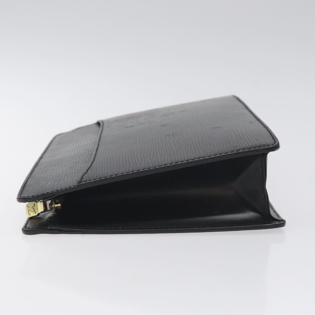 LOUIS VUITTON Epi Pochette Homme Clutch Bag Black Noir M52522 LV Auth th6189