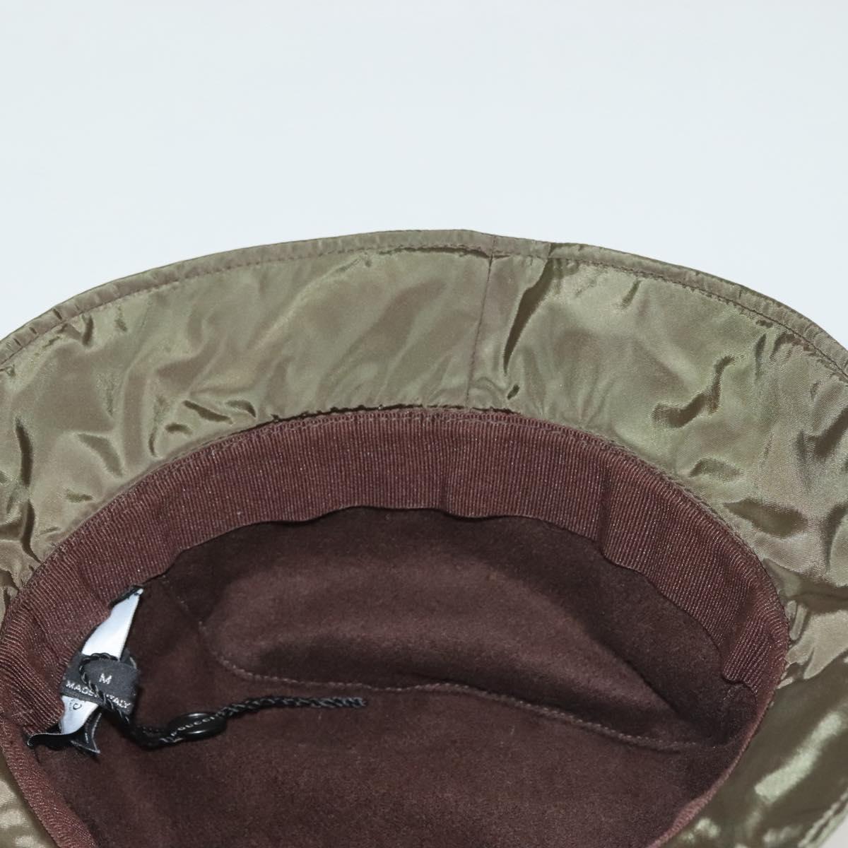 GUCCI Hat Nylon M Khaki Auth th6202