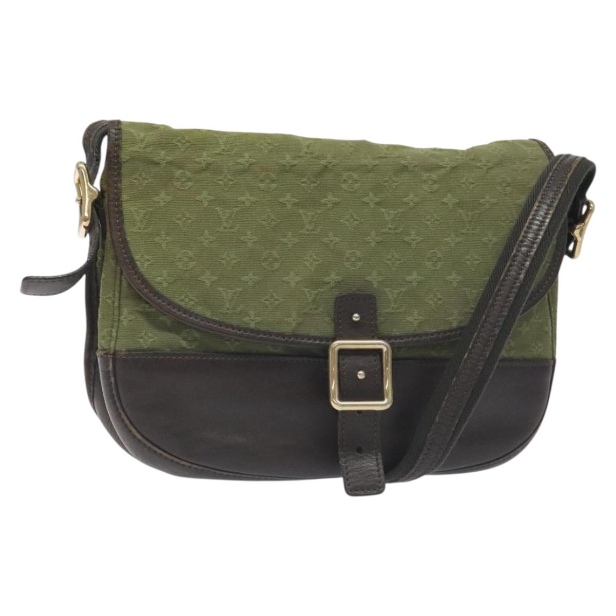 LOUIS VUITTON Monogram Mini Belanger Shoulder Bag TST Khaki M92673 Auth th6206