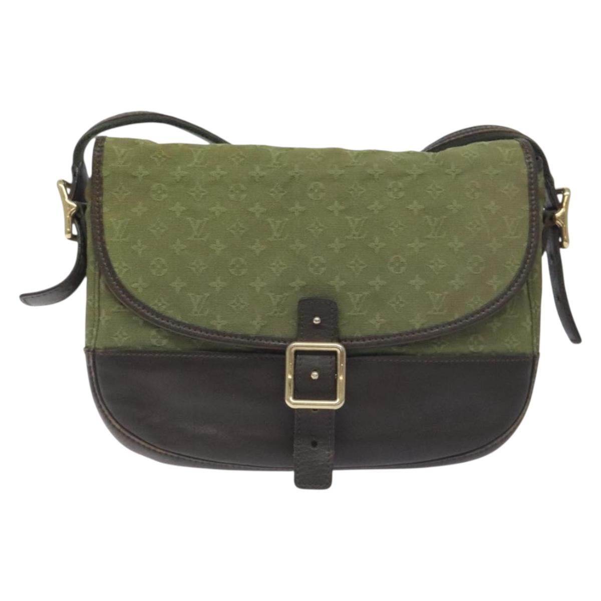 LOUIS VUITTON Monogram Mini Belanger Shoulder Bag TST Khaki M92673 Auth th6206