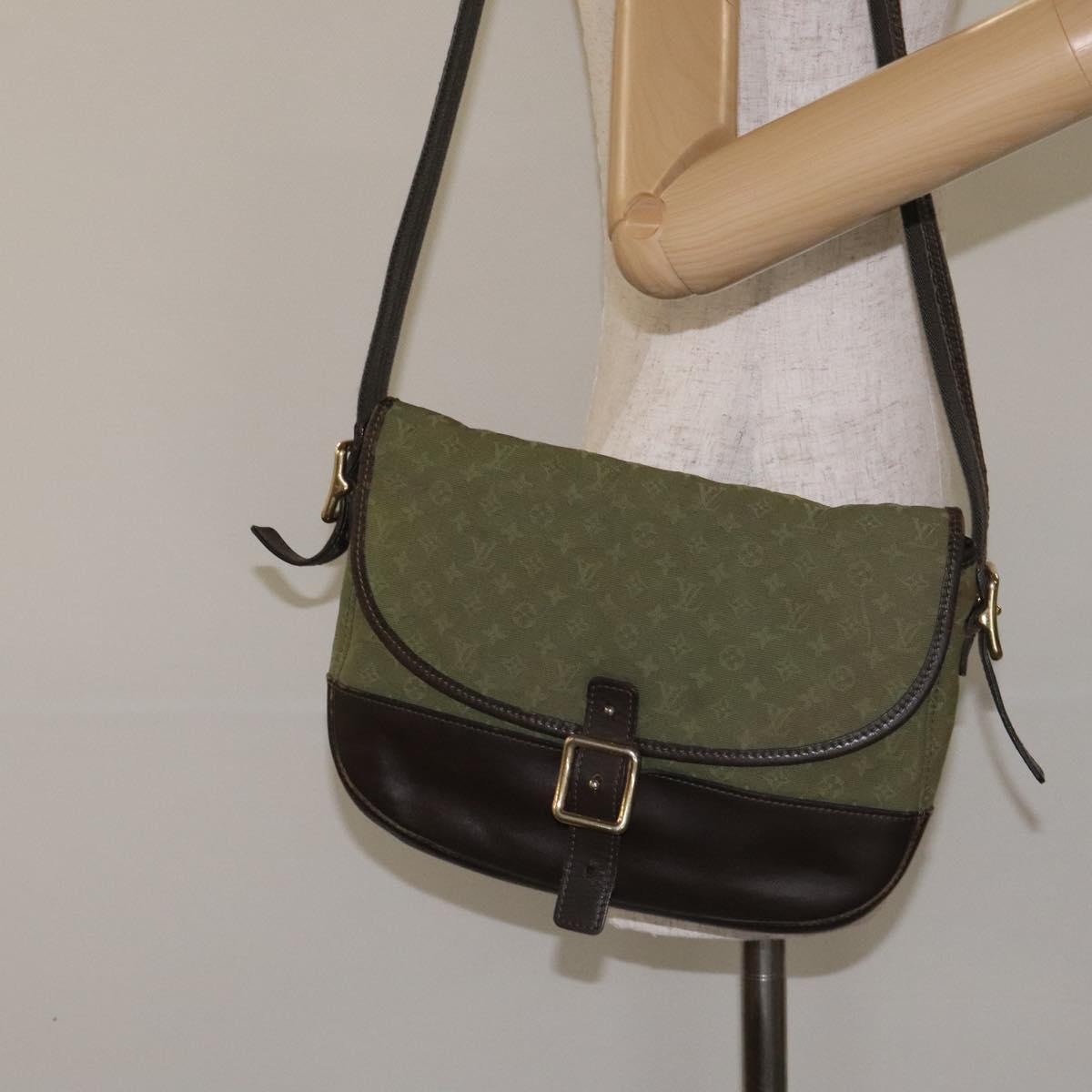 LOUIS VUITTON Monogram Mini Belanger Shoulder Bag TST Khaki M92673 Auth th6206