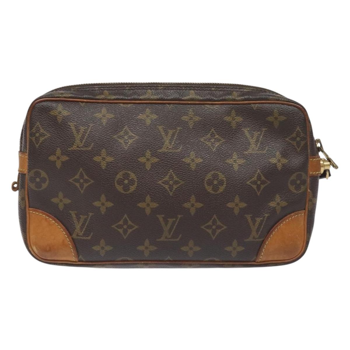 LOUIS VUITTON Monogram Marly Dragonne GM Clutch Bag M51825 LV Auth th6207