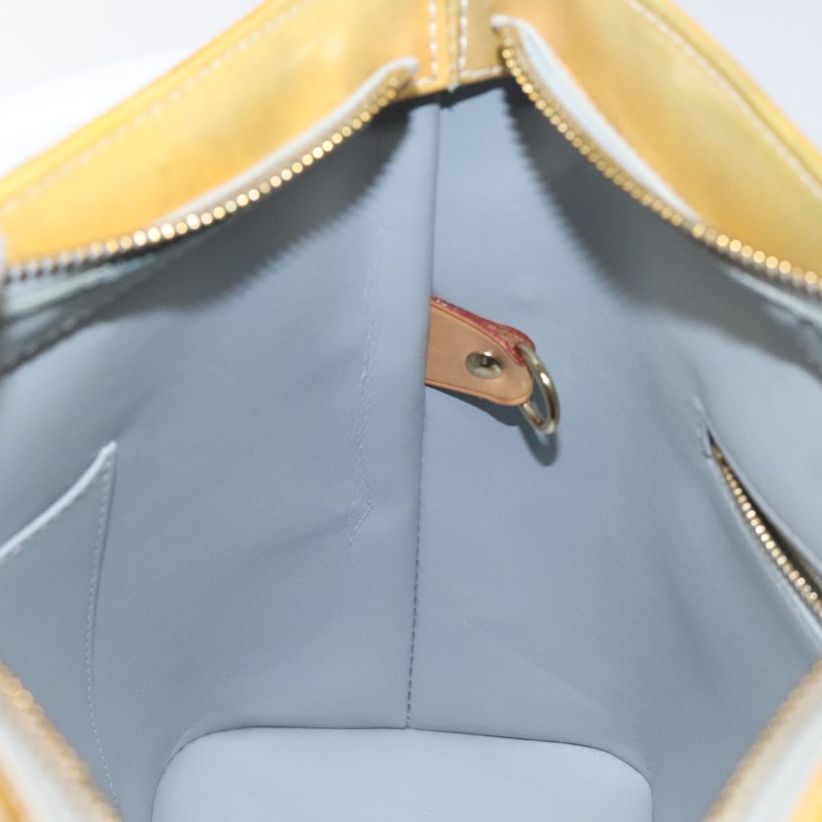 LOUIS VUITTON Monogram Vernis Houston Hand Bag Gris M91053 LV Auth th6218