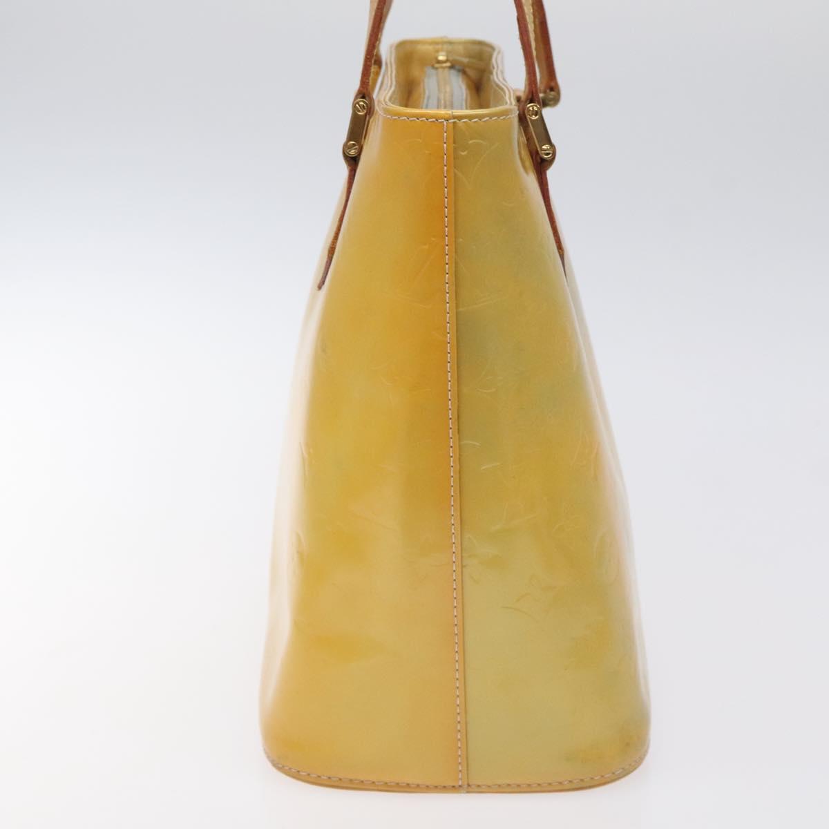 LOUIS VUITTON Monogram Vernis Houston Hand Bag Gris M91053 LV Auth th6218