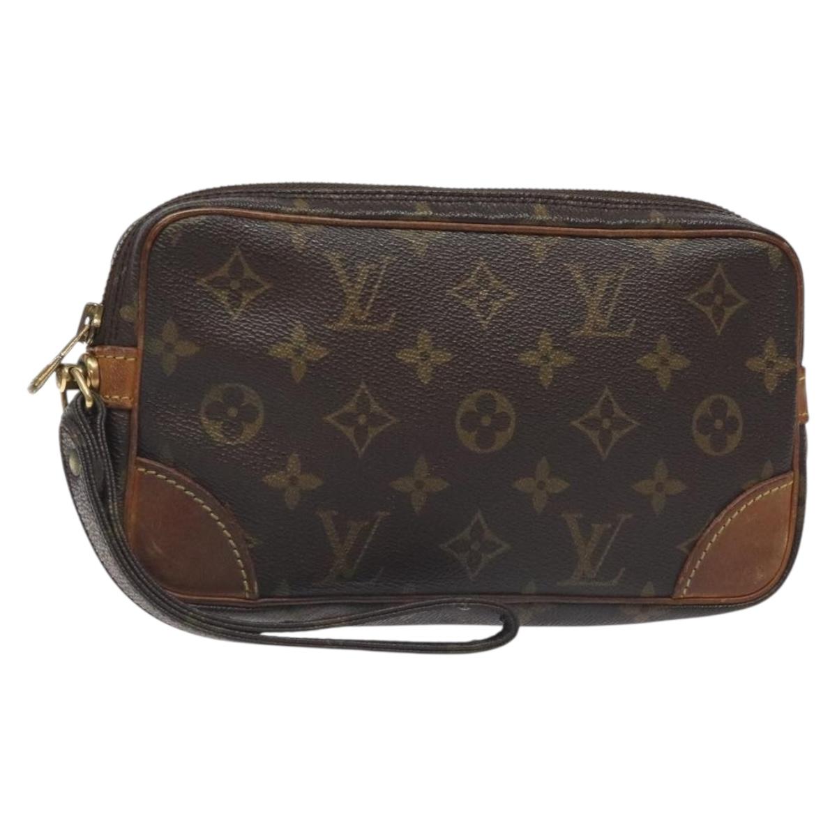 LOUIS VUITTON Monogram Marly Dragonne PM Clutch Bag M51827 LV Auth th6219