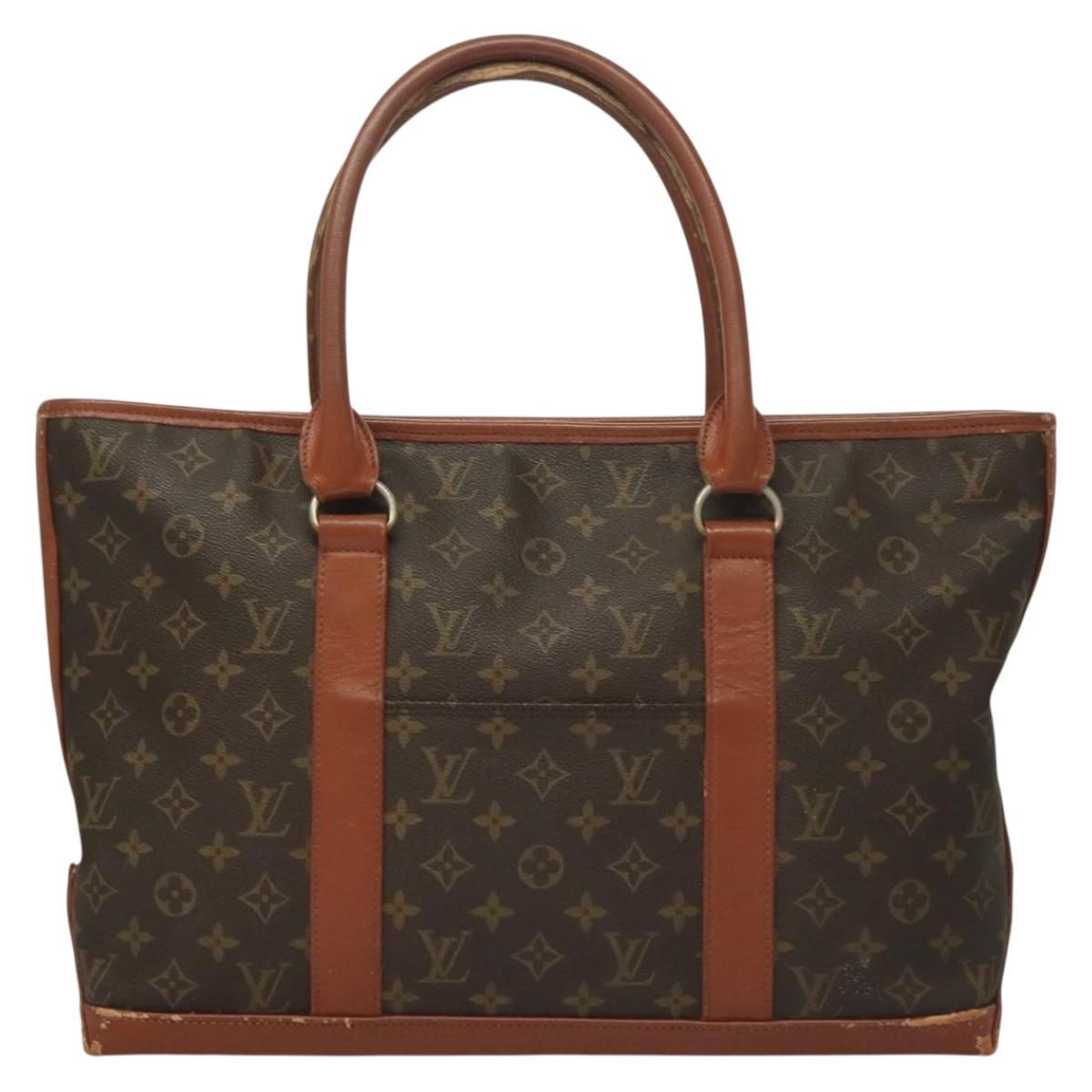 LOUIS VUITTON Monogram Sac Weekend PM Hand Bag M42425 LV Auth th6223