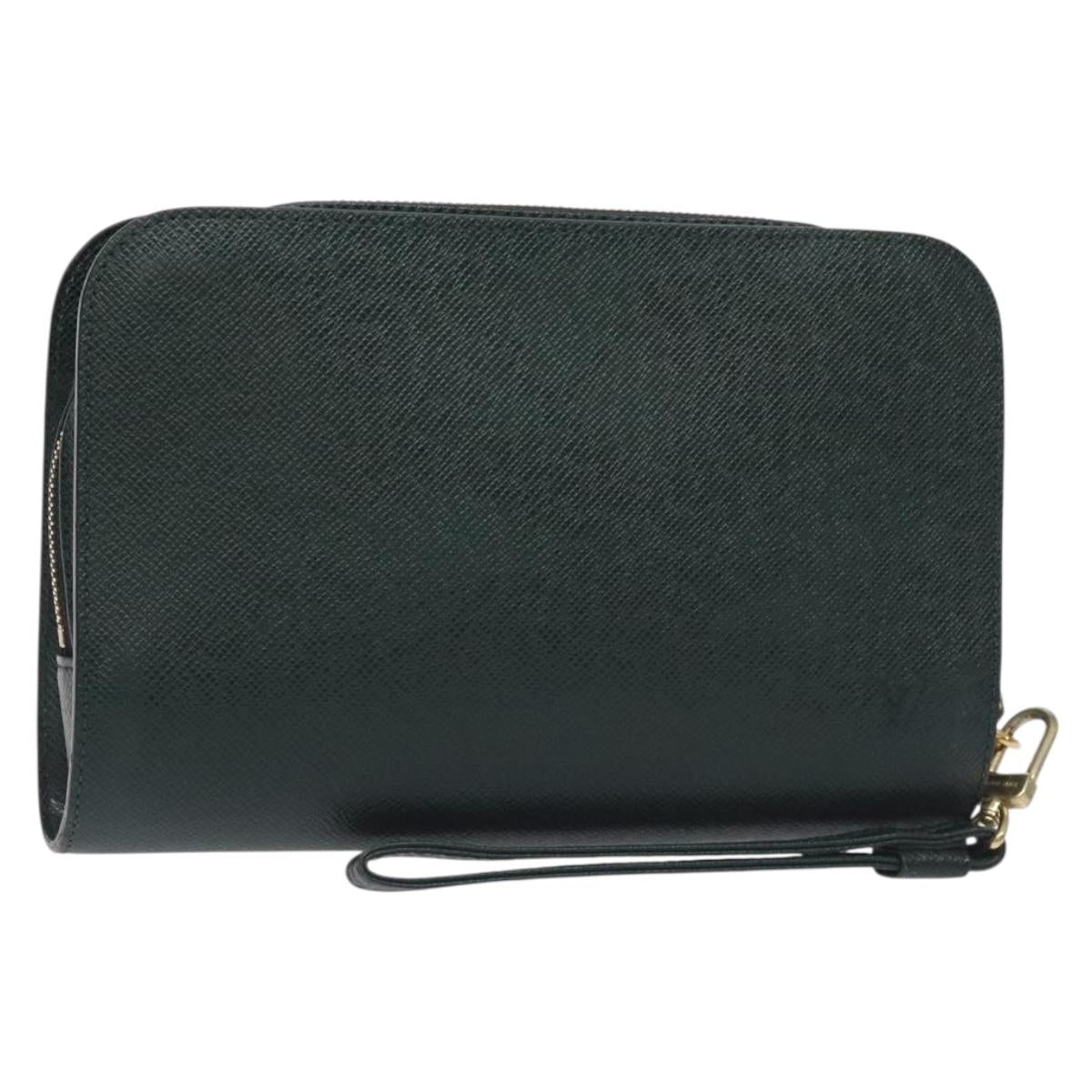 LOUIS VUITTON Taiga Baikal Clutch Bag Epicea M30184 LV Auth th6228