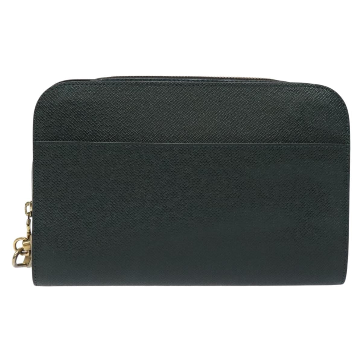 LOUIS VUITTON Taiga Baikal Clutch Bag Epicea M30184 LV Auth th6228