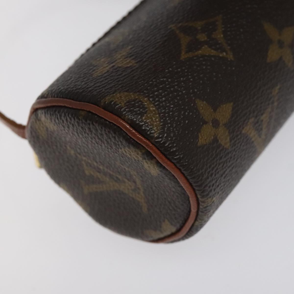 LOUIS VUITTON Monogram Papillon Pouch LV Auth th6234