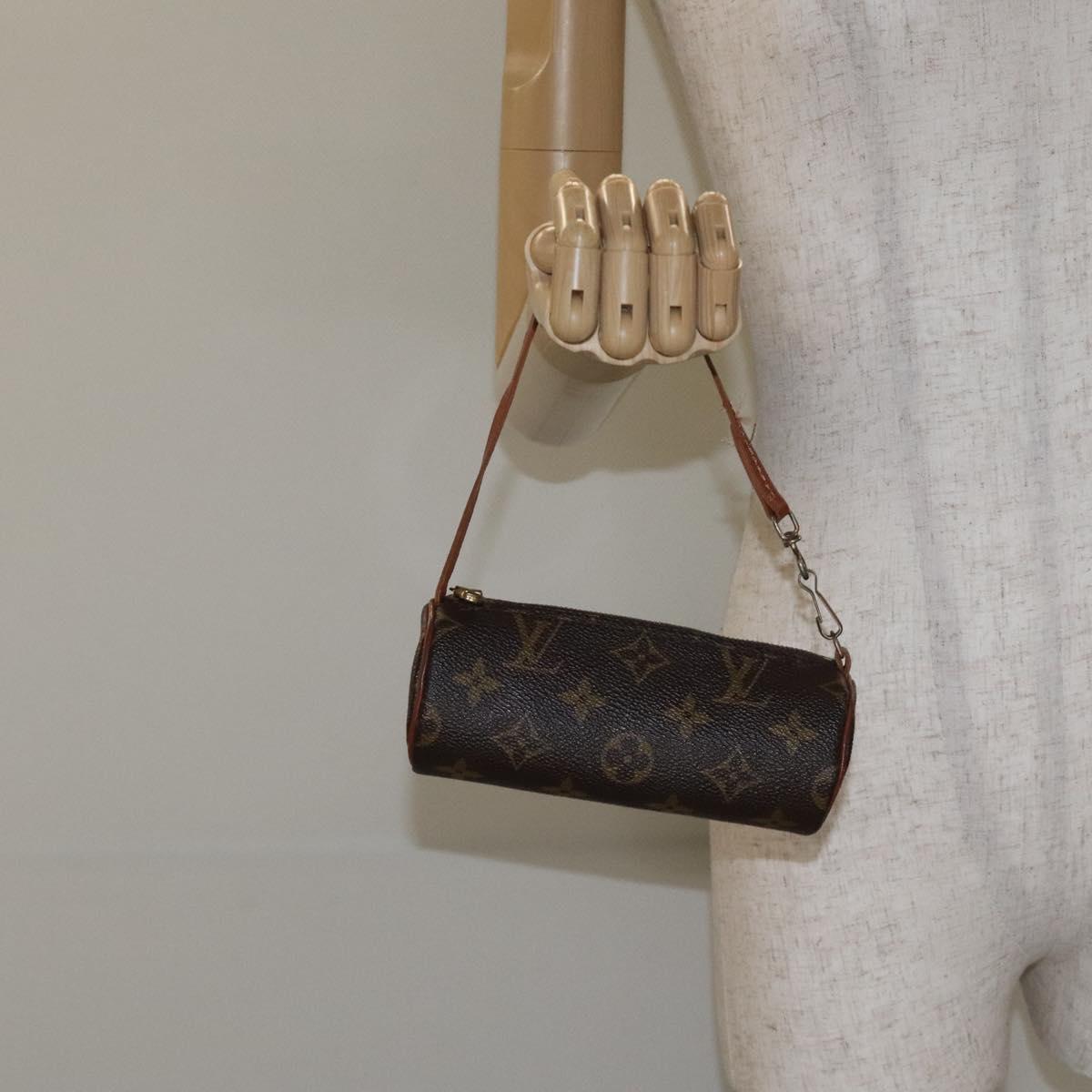LOUIS VUITTON Monogram Papillon Pouch LV Auth th6234