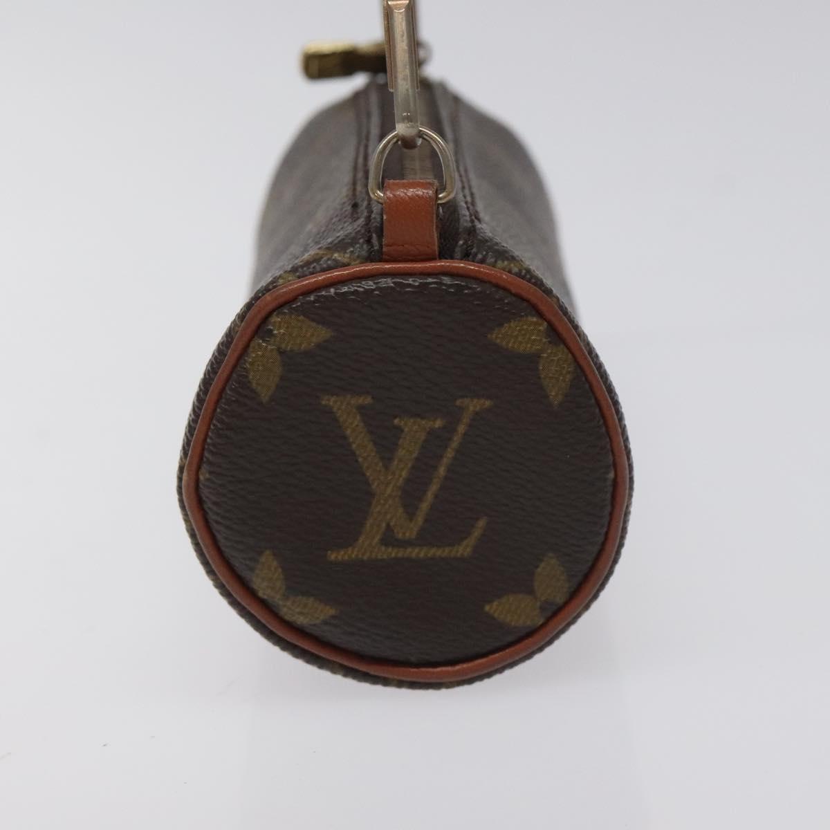 LOUIS VUITTON Monogram Papillon Pouch LV Auth th6234