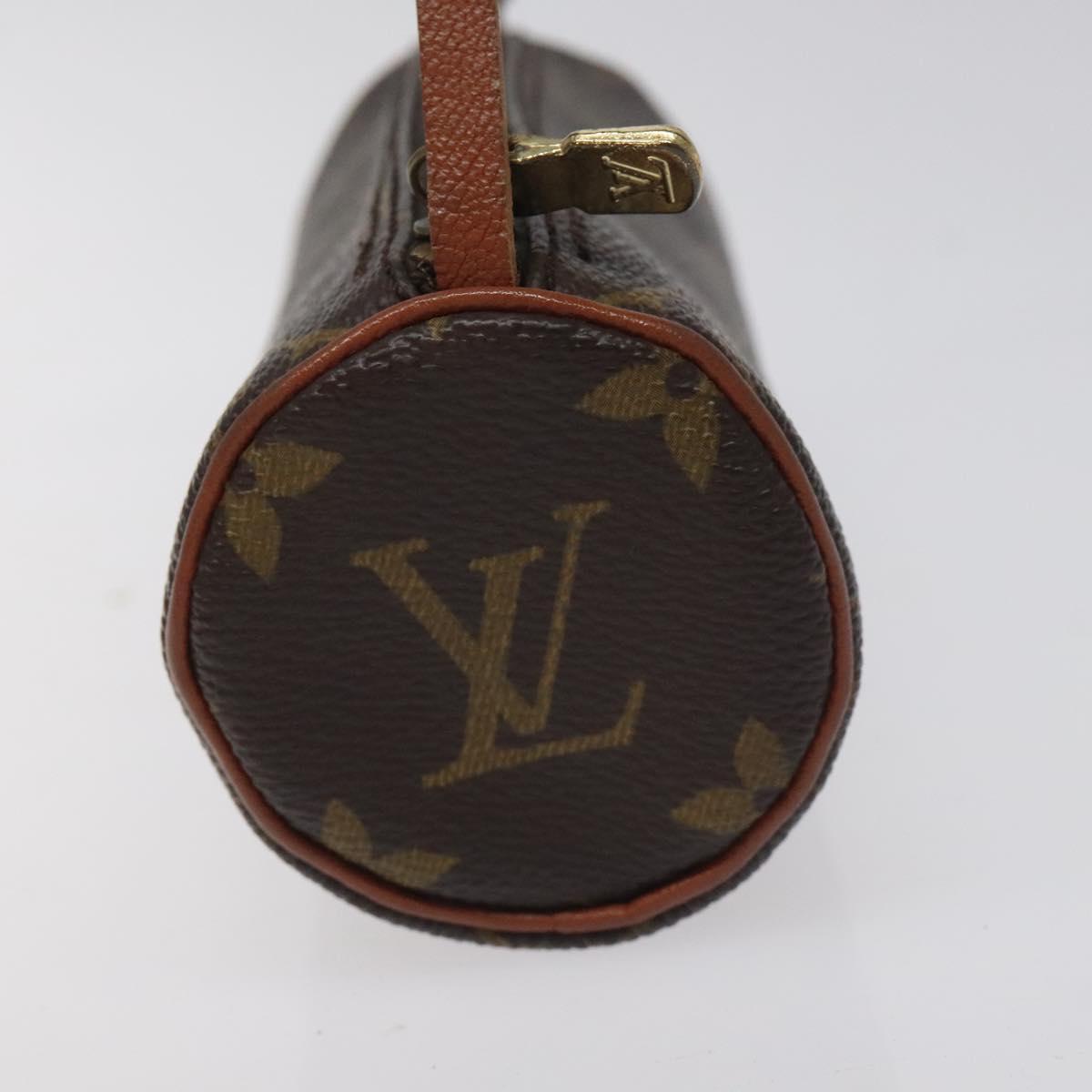 LOUIS VUITTON Monogram Papillon Pouch LV Auth th6234