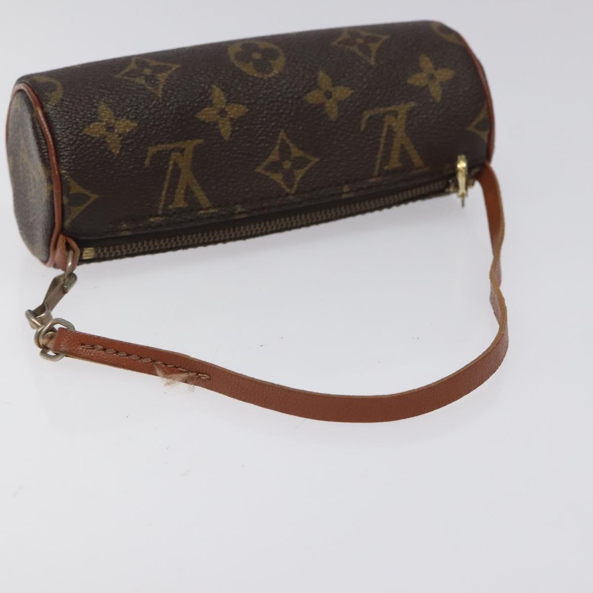 LOUIS VUITTON Monogram Papillon Pouch LV Auth th6234