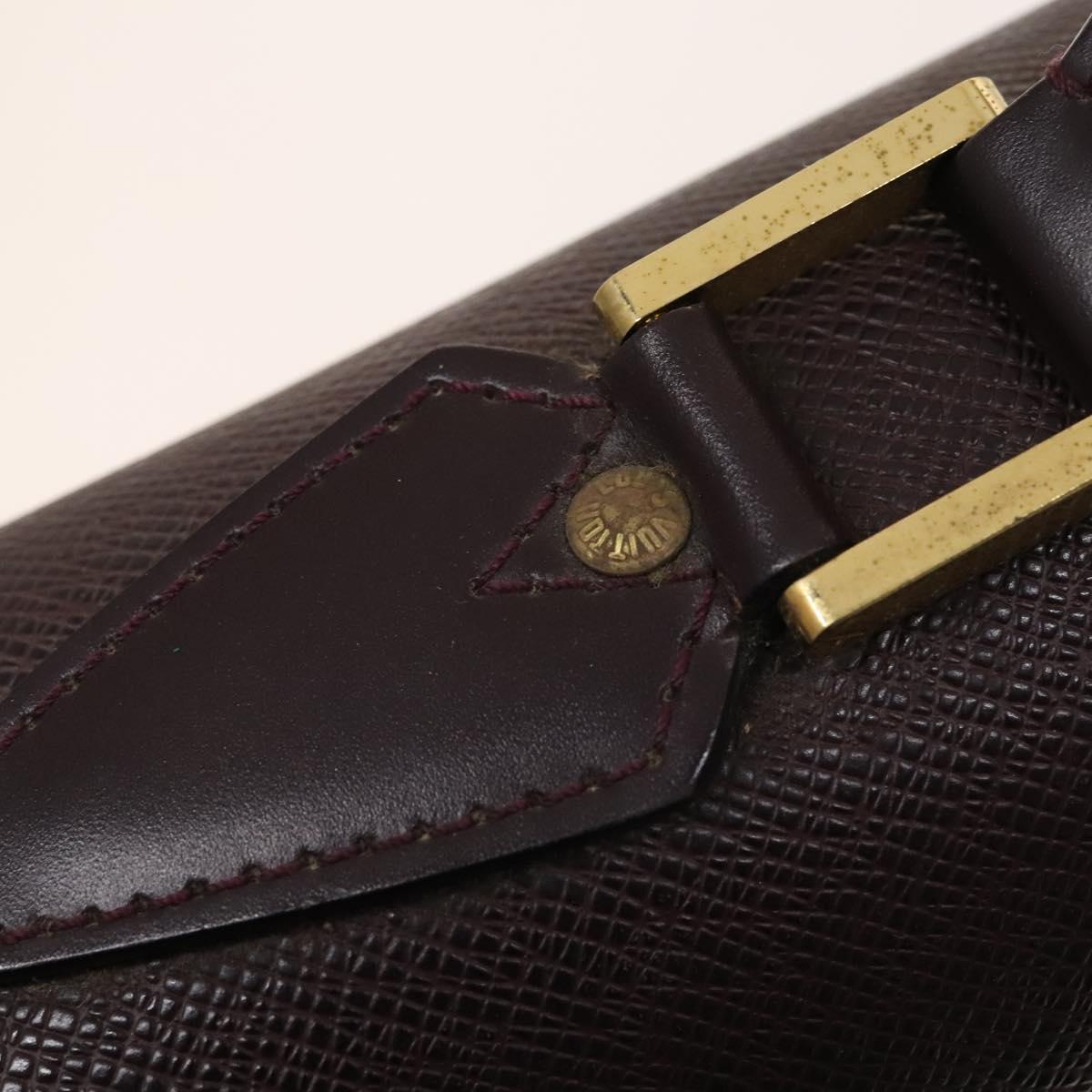 LOUIS VUITTON Taiga Serviette Kourad Business Bag Acajou M30076 LV Auth th6235