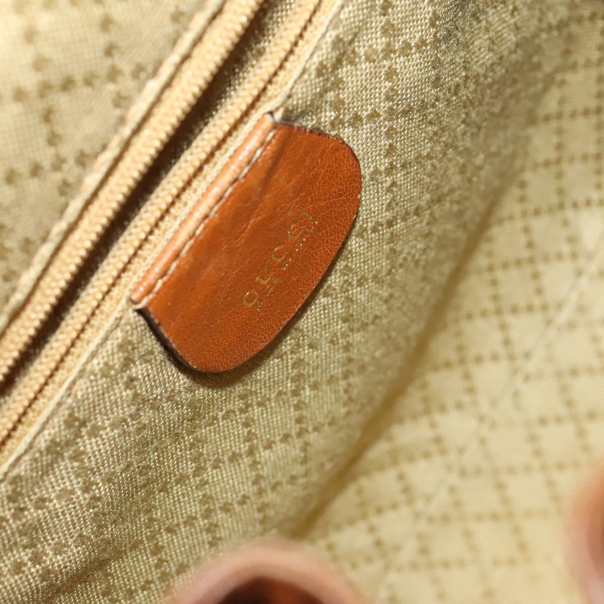 GUCCI Bamboo Backpack Leather Brown Gold 003 1705 0030 Auth th6241