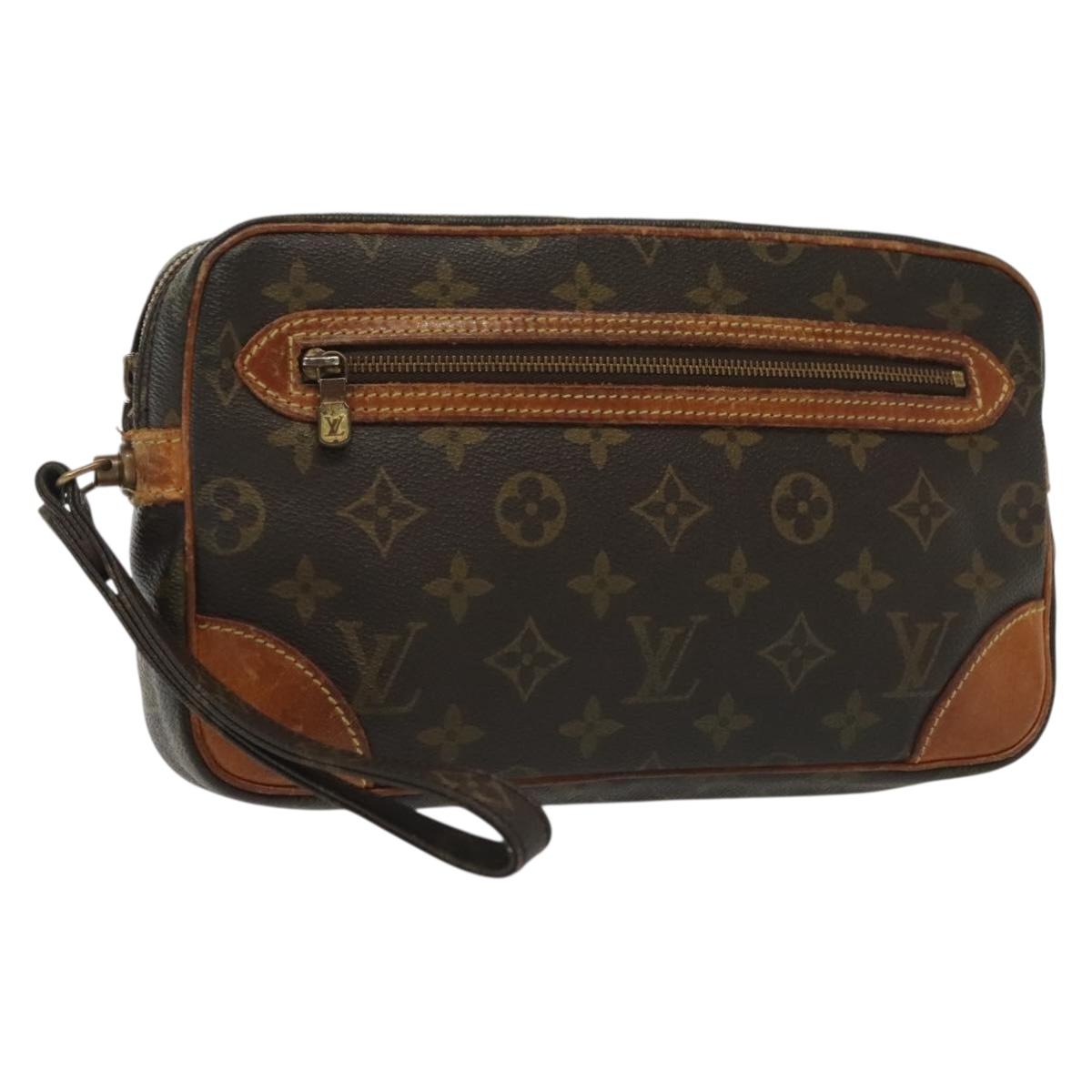 LOUIS VUITTON Monogram Marly Dragonne GM Clutch Bag M51825 LV Auth th6246