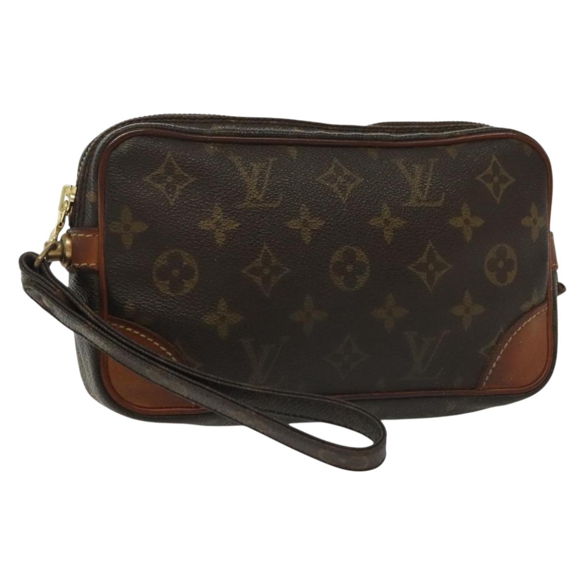 LOUIS VUITTON Monogram Marly Dragonne PM Clutch Bag M51827 LV Auth th6250