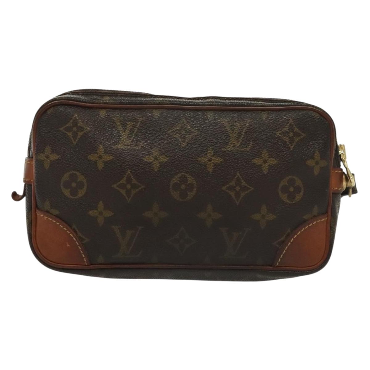 LOUIS VUITTON Monogram Marly Dragonne PM Clutch Bag M51827 LV Auth th6250