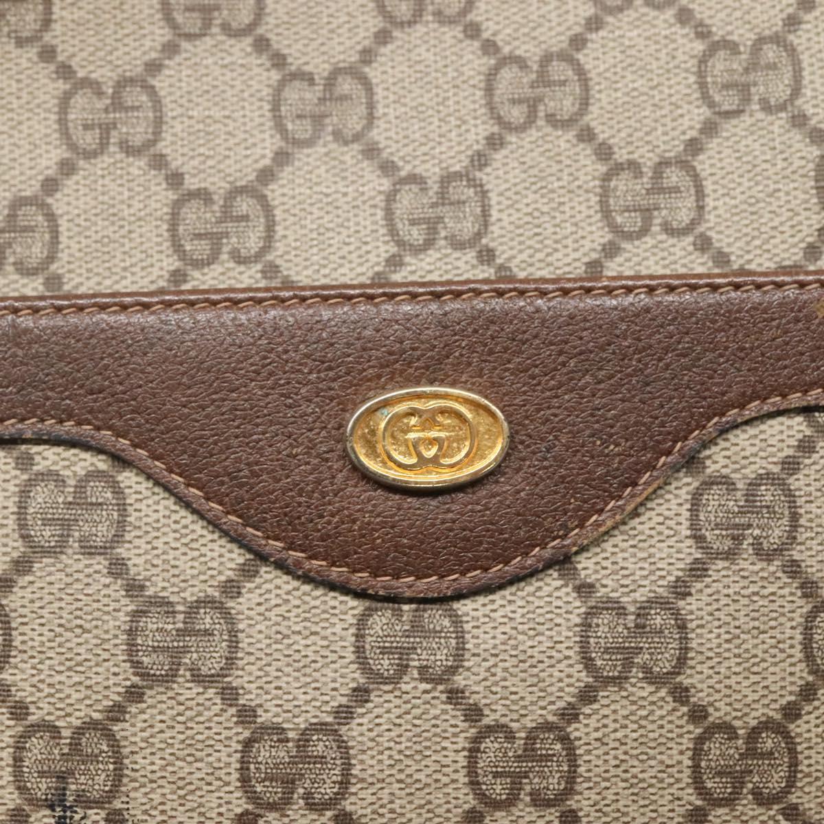 GUCCI GG Supreme Web Sherry Line Tote Bag PVC Beige 39 02 003 Auth th6261