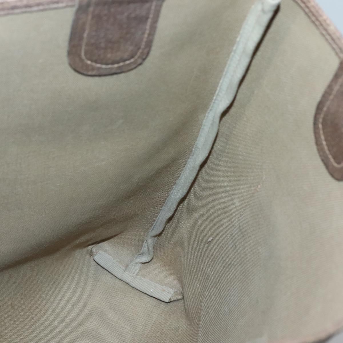 GUCCI GG Supreme Web Sherry Line Tote Bag PVC Beige 39 02 003 Auth th6261