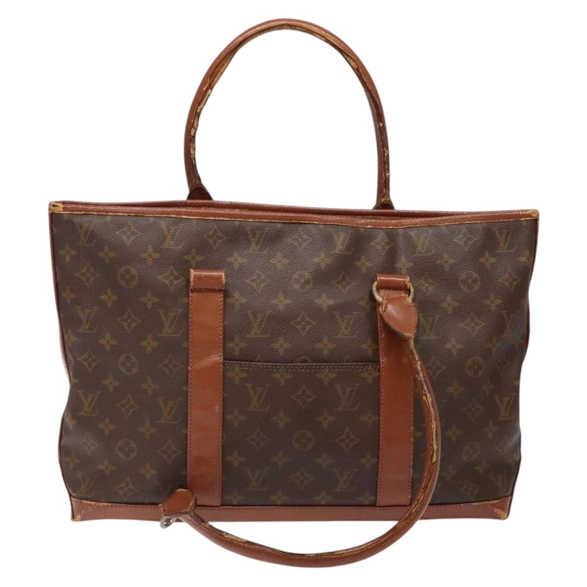 LOUIS VUITTON Monogram Sac Weekend PM Hand Bag M42425 LV Auth th6263