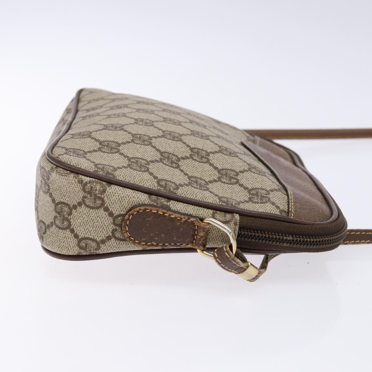 GUCCI GG Supreme Shoulder Bag PVC Beige Gold 007 115 6428 4002 Auth th6267