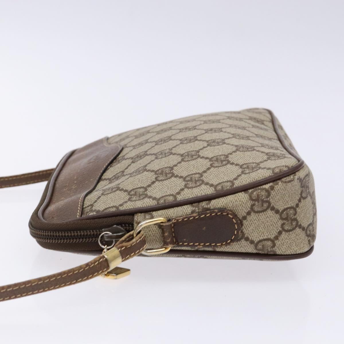 GUCCI GG Supreme Shoulder Bag PVC Beige Gold 007 115 6428 4002 Auth th6267
