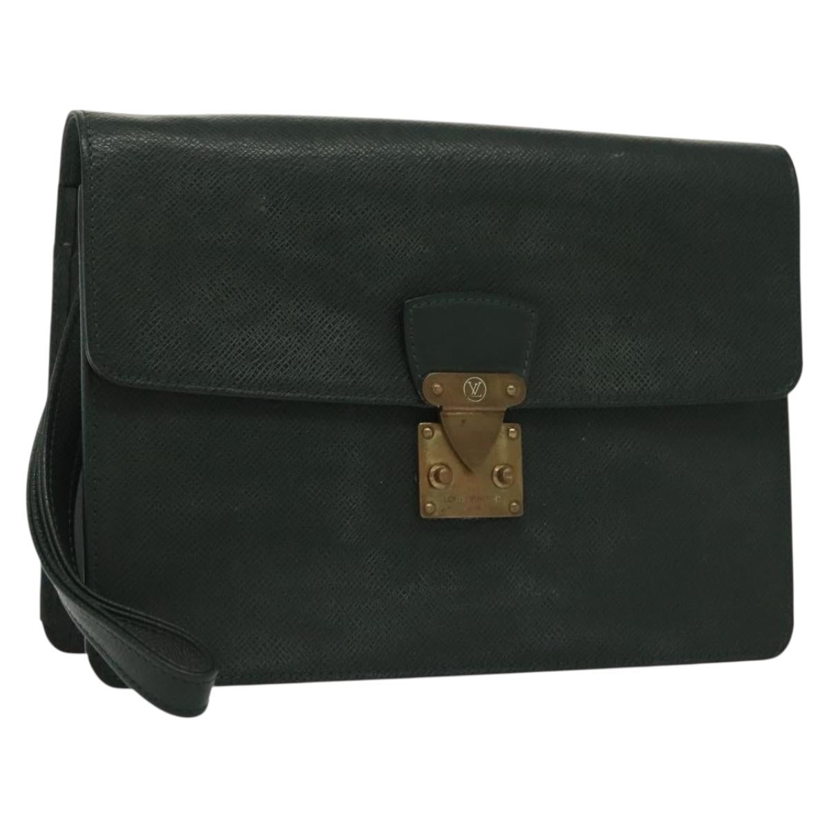 LOUIS VUITTON Taiga Pochette Kourad Clutch Bag Epicea M30194 LV Auth th6278