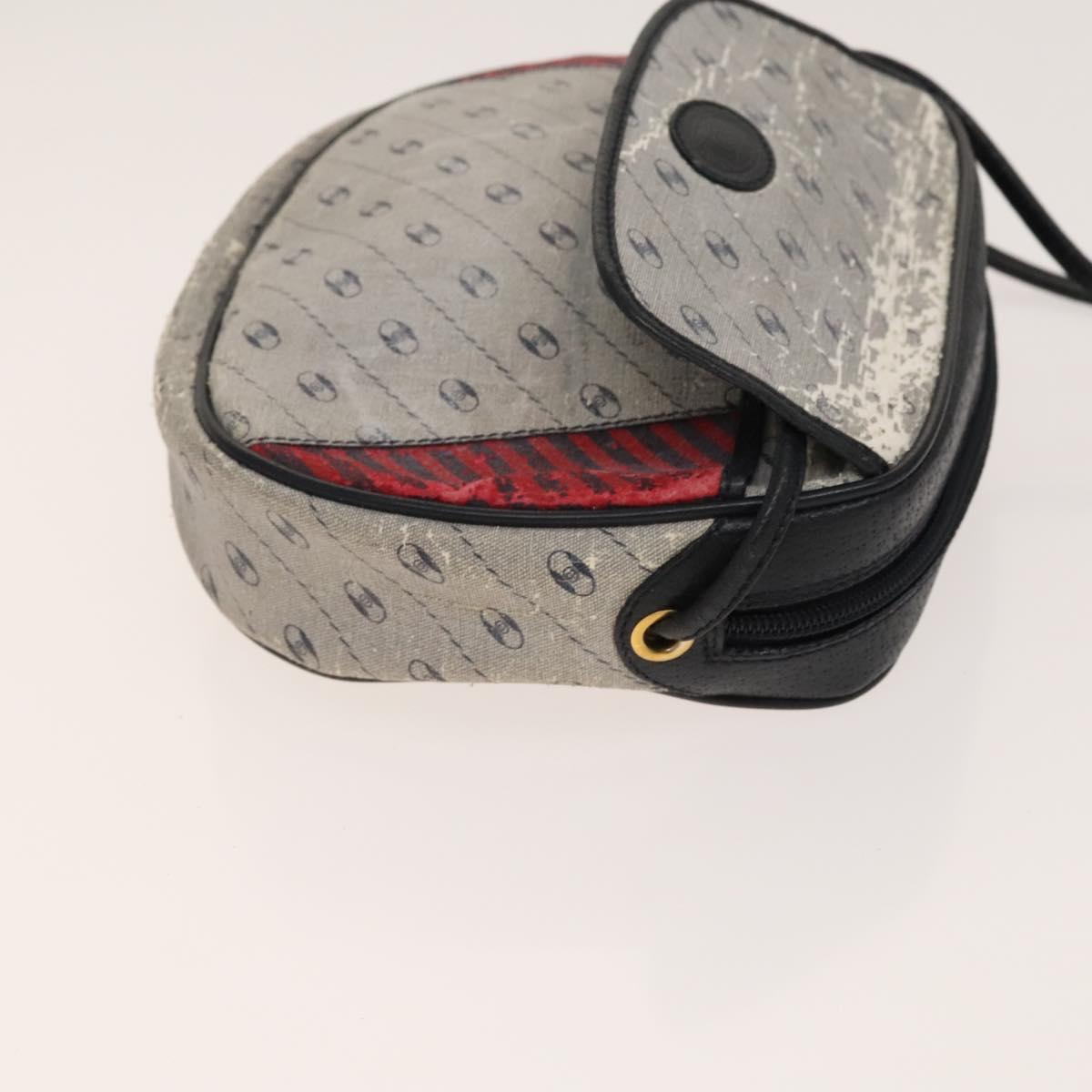 GUCCI GG Plus Supreme Shoulder Bag PVC 2Set Navy Beige gold Auth th6282