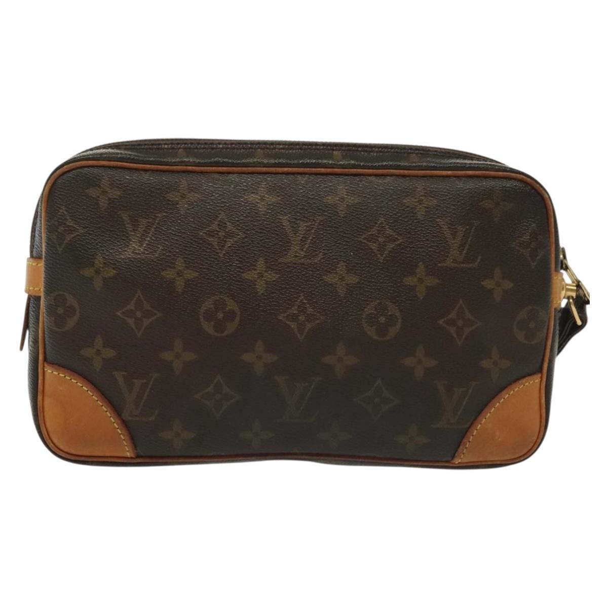 LOUIS VUITTON Monogram Marly Dragonne GM Clutch Bag M51825 LV Auth th6294