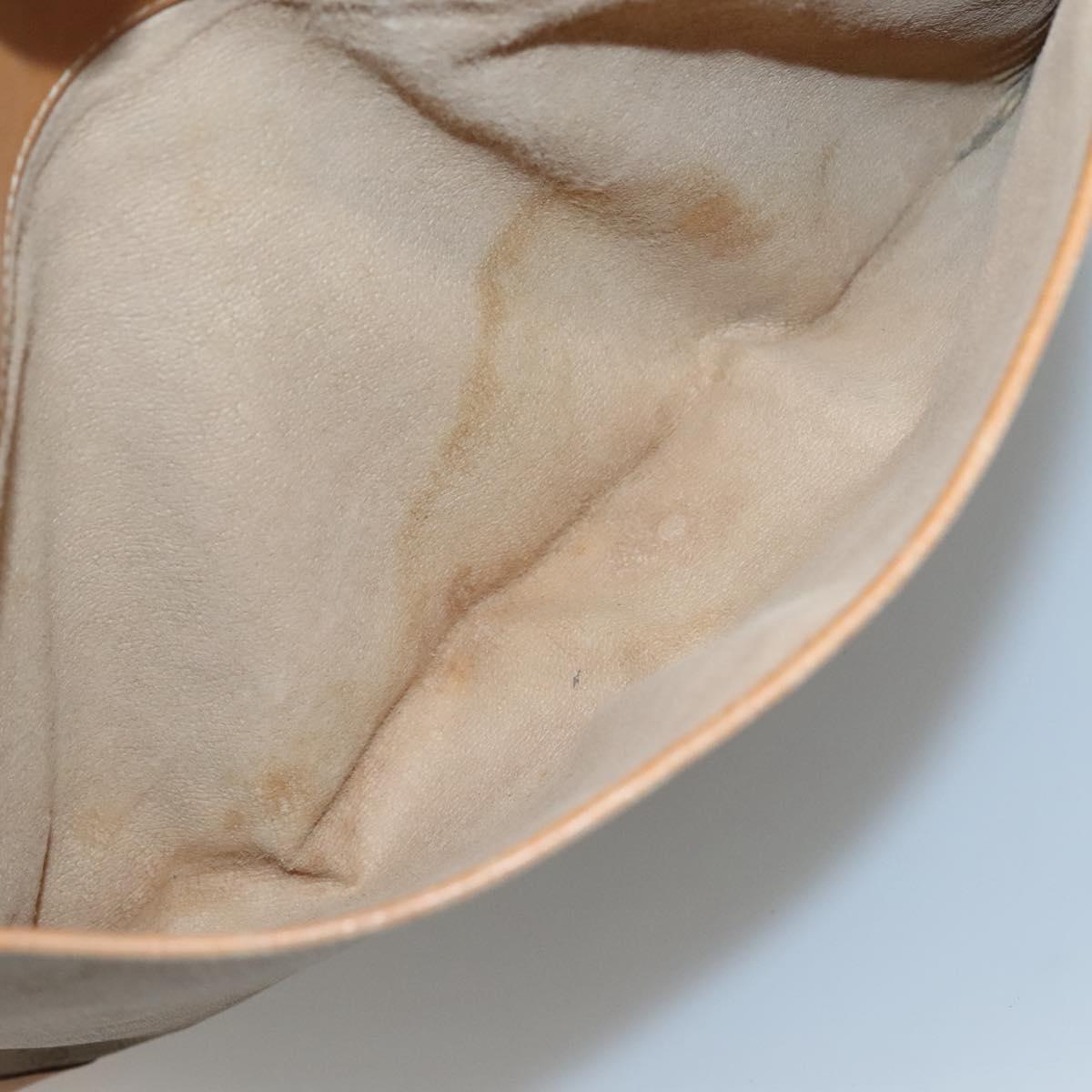GUCCI Micro GG Canvas Tote Bag PVC Beige Gold 002 123 0135 Auth th6296