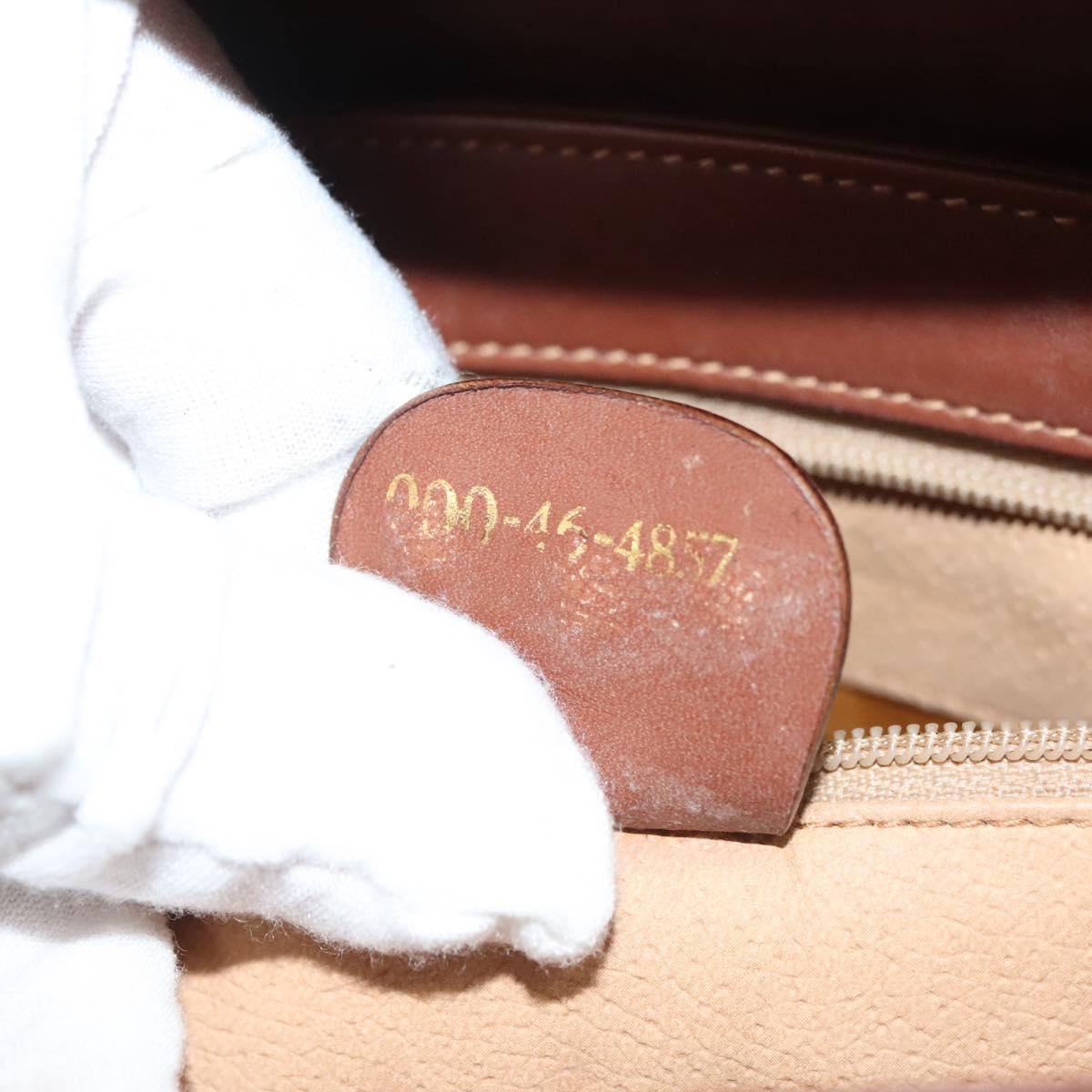 GUCCI Micro GG Supreme Hand Bag PVC Beige Gold 000 46 4857 Auth th6300