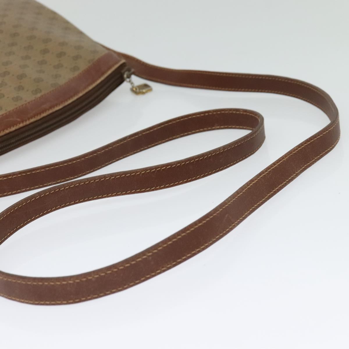 GUCCI Micro GG Supreme Shoulder Bag PVC Beige Gold 007 87 0018 Auth th6303