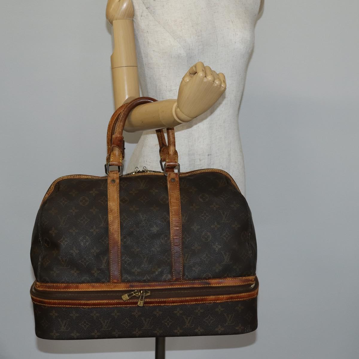 LOUIS VUITTON Monogram Sac Sports Boston Bag M41444 LV Auth th6318